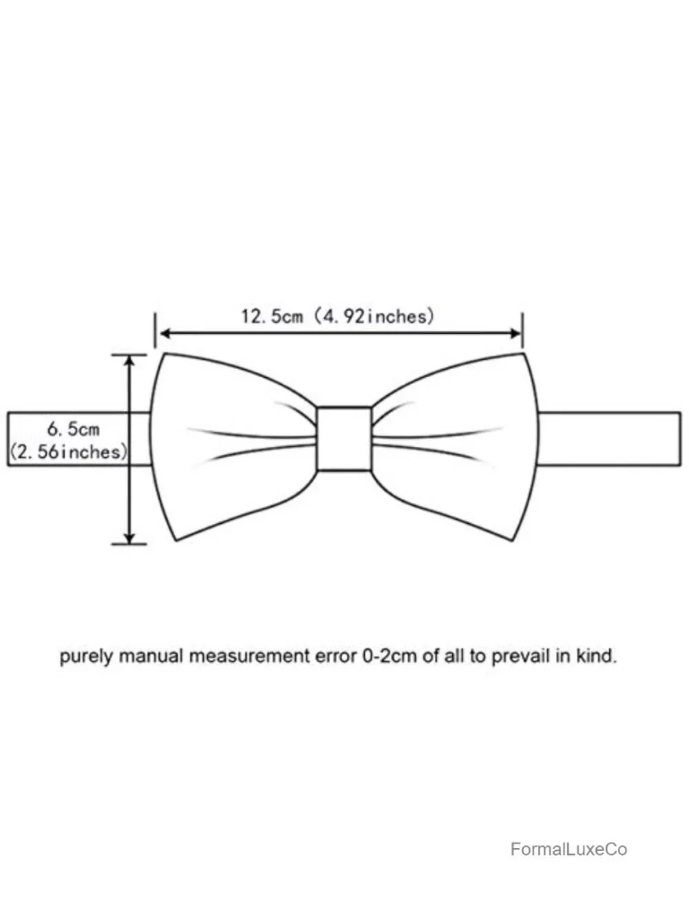 Pre-tied Bow Tie Pocket Square Cufflink Set Gift Box Adjustable Silk Blend